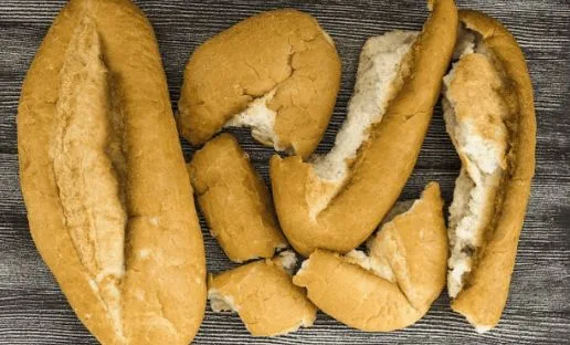 Bread with no flavor