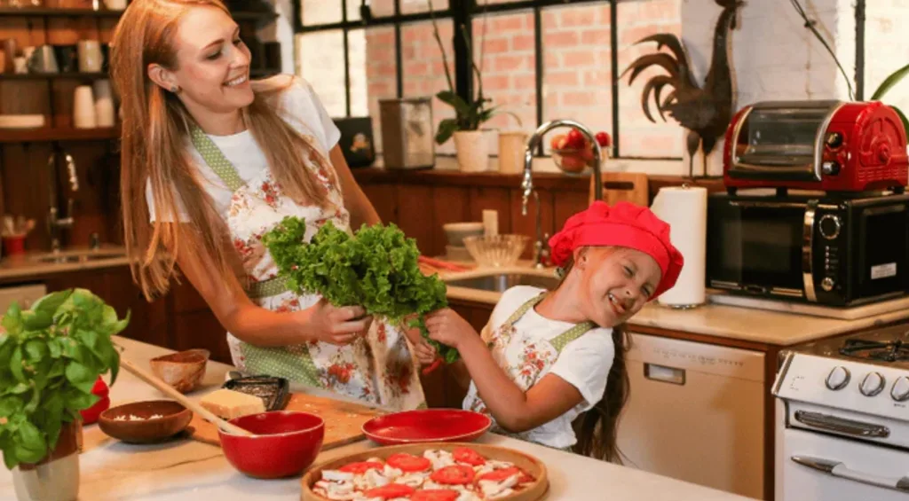 Martina Nováková with her daughter